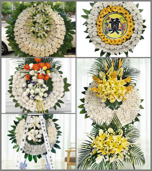 广东梅州市大埔县枫朗镇隔背村花圈速递